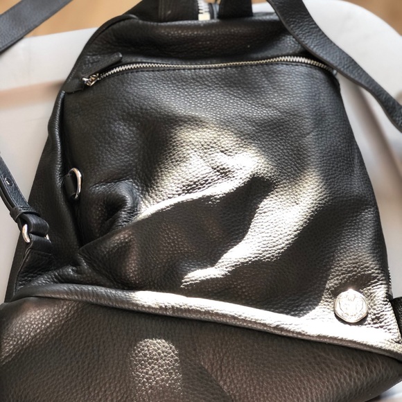 Brand new Vince Camuto black leather backpack - Picture 3 of 11
